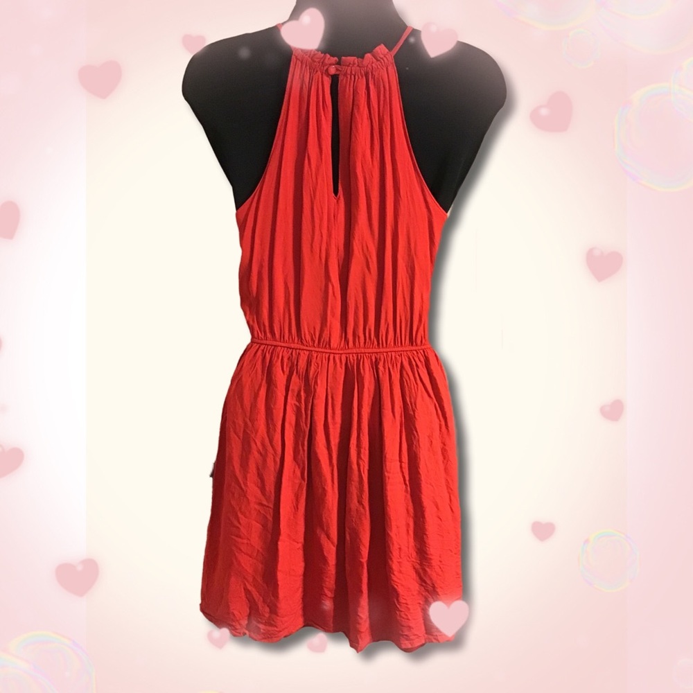 Red Halter Dress - Picture 2 of 3